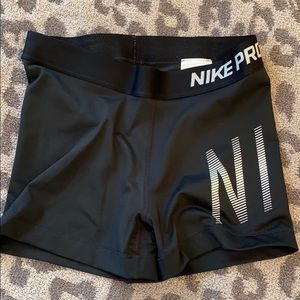 Nike logo spandex shorts